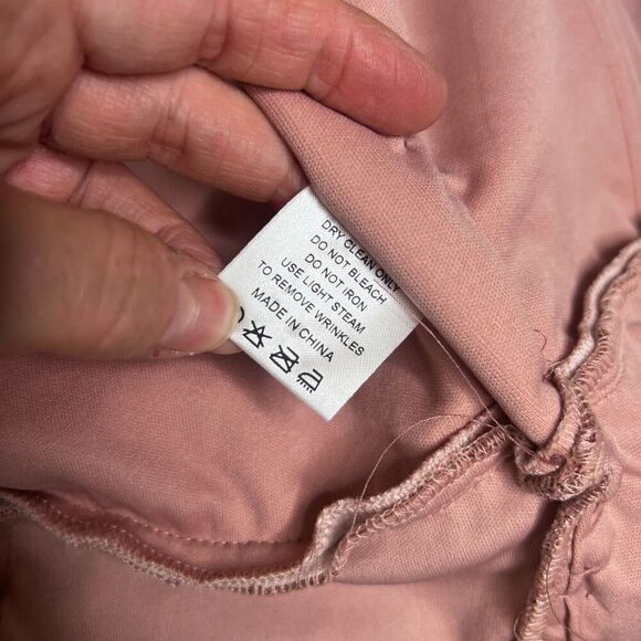 Azazie Norma Pink Lace Overlay Cold Shoulder Formal Dress ALTERED Size** A10/A14 - Picture 13 of 16